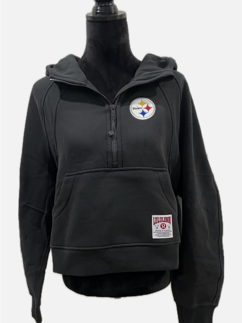 NWT Lululemon x NFL Black Scuba Hoodie Size XS/S
